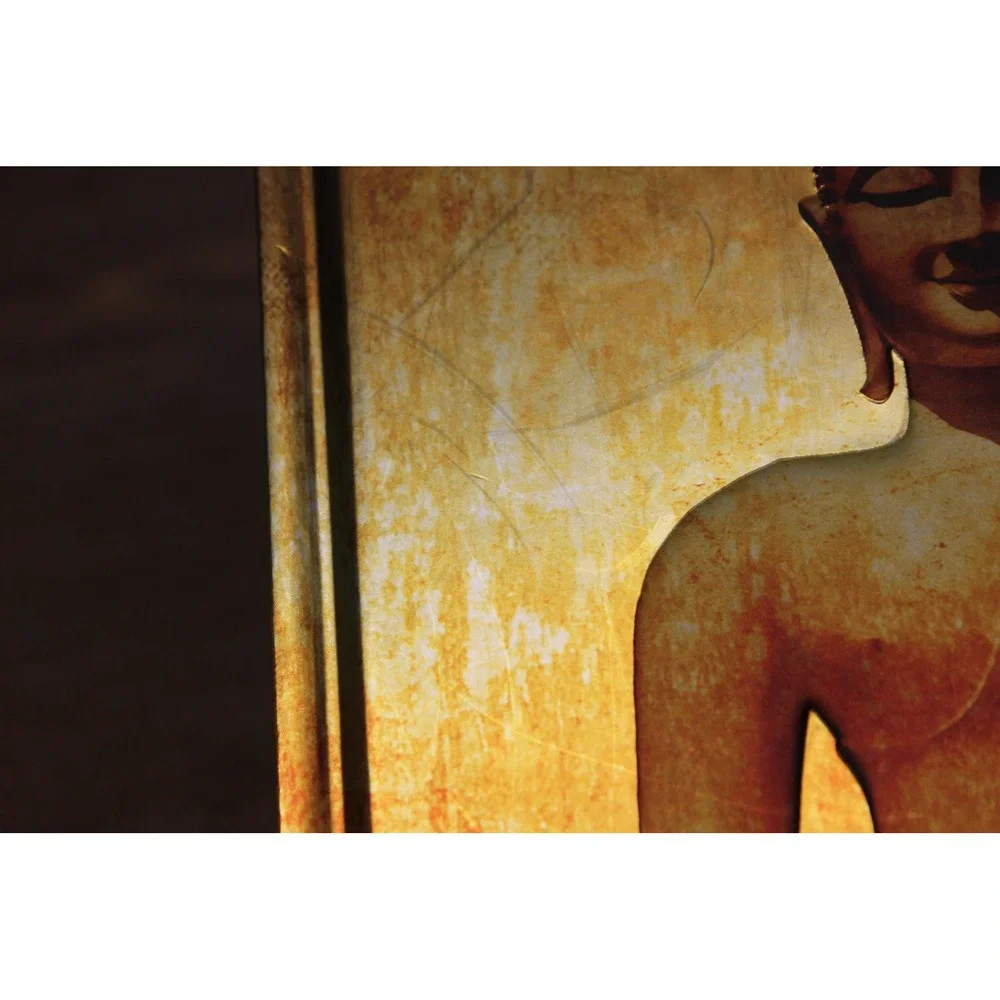 Flame‎ Tree Notebook metal foiled lined journal Golden Buddha